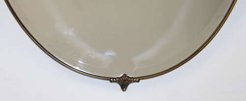 Mid-Century Modern shield-shaped Italian mirror