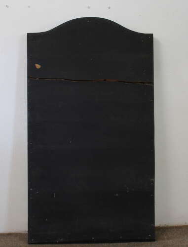 Elegant narrow antique Venetian mirror with serpentine top