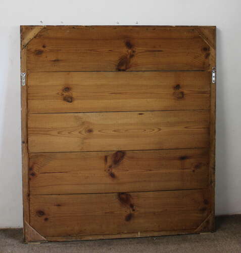 Antique near-square Venetian mirror